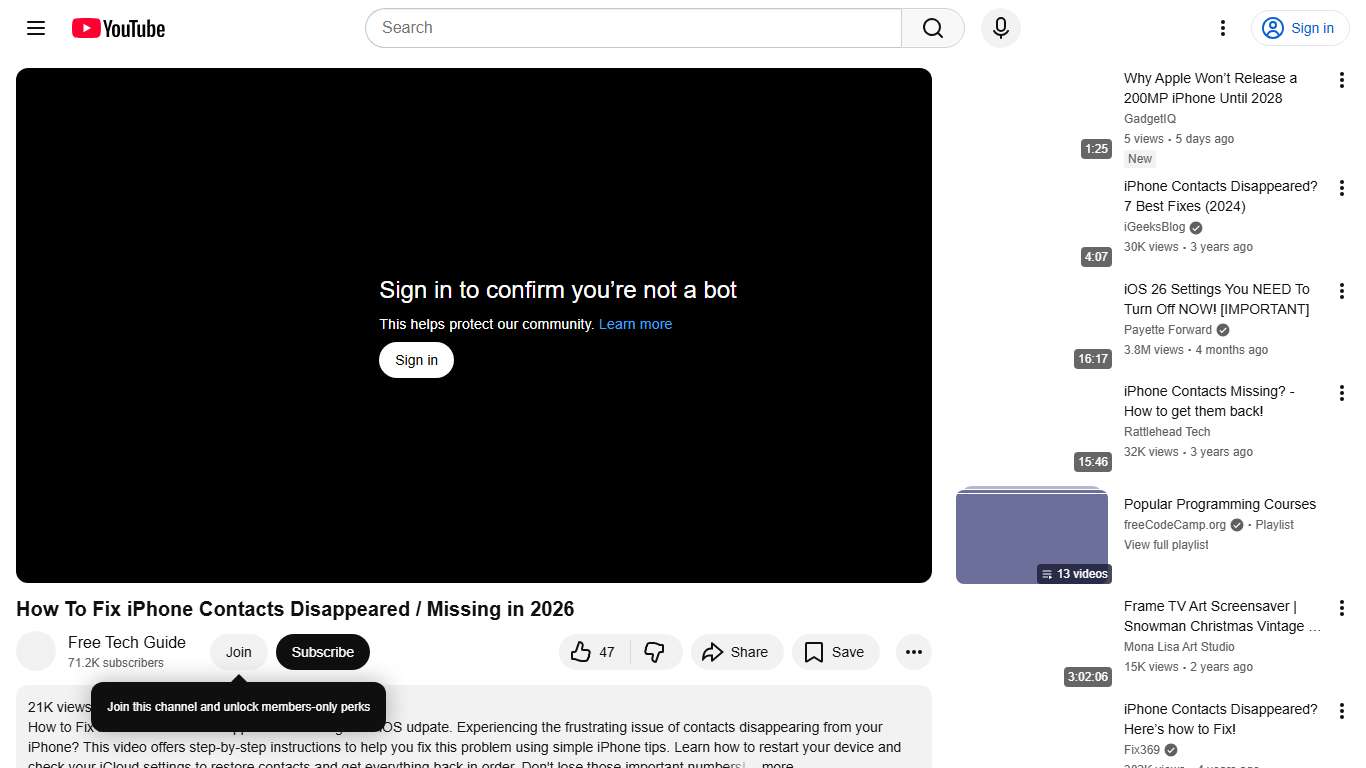 How To Fix iPhone Contacts Disappeared / Missing in 2026 - YouTube